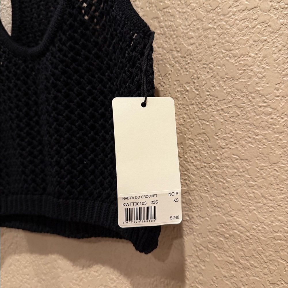 NWT ZADIG & VOLTAIRE Nabya Tank Top In Noir - Picture 9 of 9